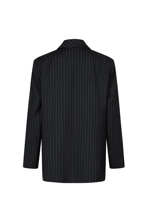 Жакет вовняний двобортний оверсайз з підплічниками 