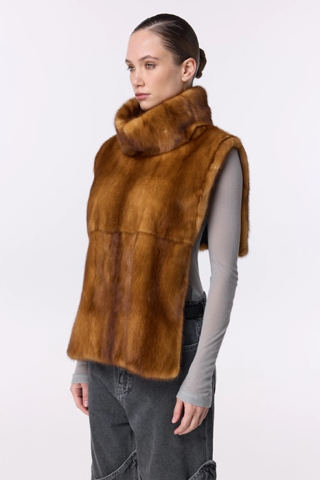 Вінтажна норкова манішка