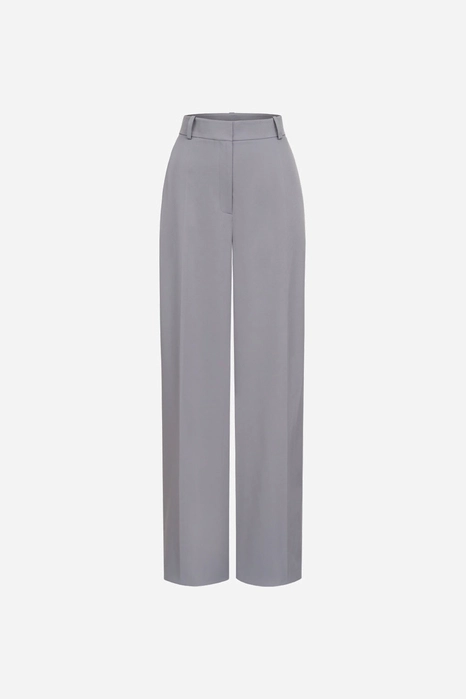 Брюки котонові на середній посадці зі стрілками