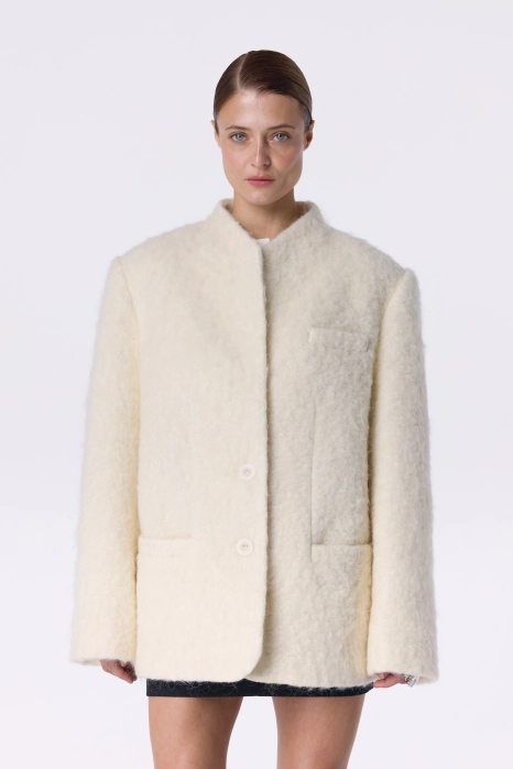 Пальто-жакет Lucid з альпаки