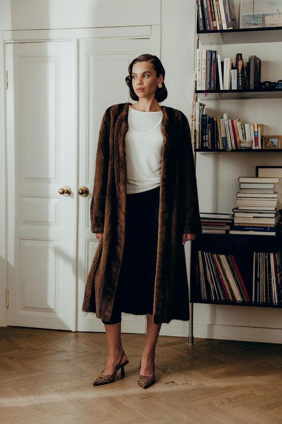 Вінтажна норкова шуба 