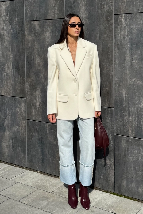 Пальто-жакет оверсайз