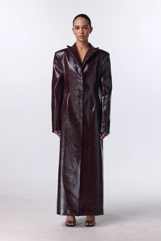 Тренч з екошкіри 