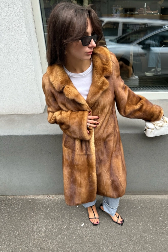 Вінтажна норкова шуба 