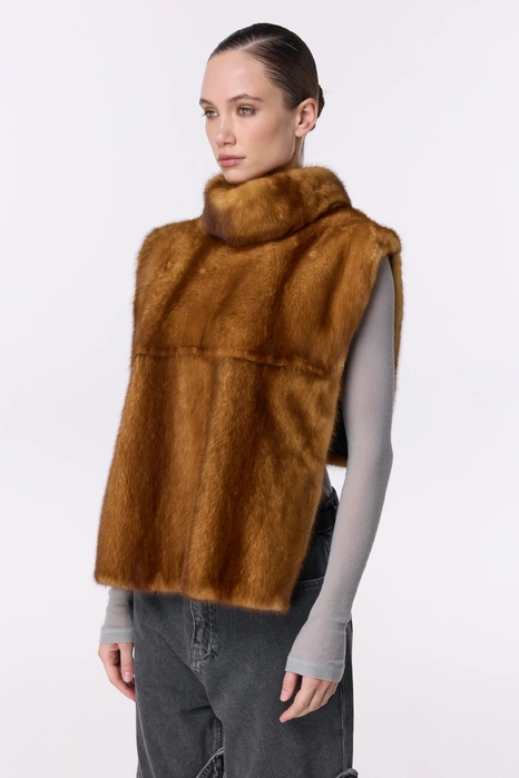 Вінтажна норкова манішка