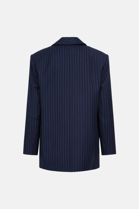 Жакет вовняний двобортний оверсайз з підплічниками