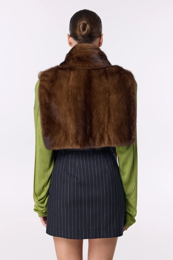 Вінтажна норкова манішка 