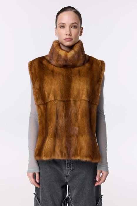 Вінтажна норкова манішка