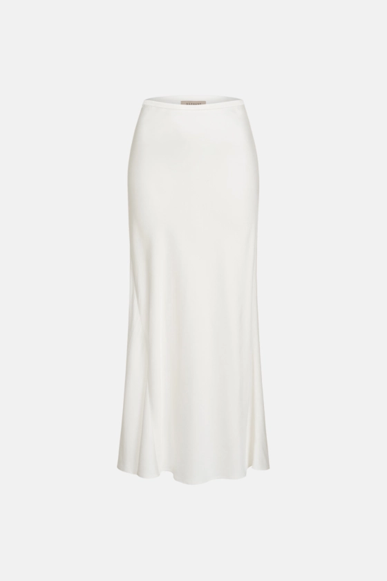 Satin midi skirt - photo 1