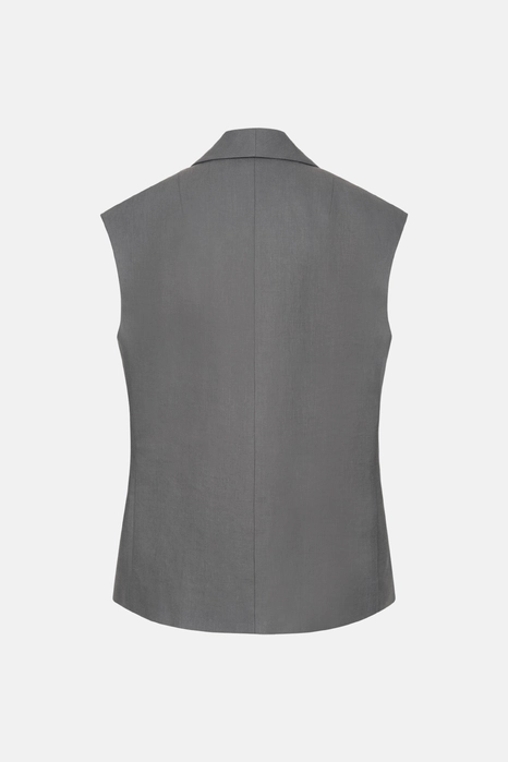 Жилет лляний оверсайз