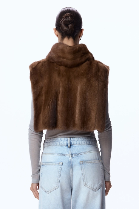 Вінтажна норкова манішка