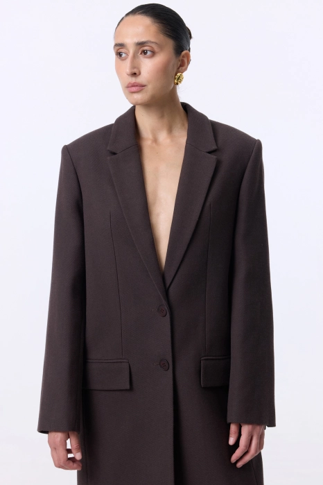 Straight cut coat