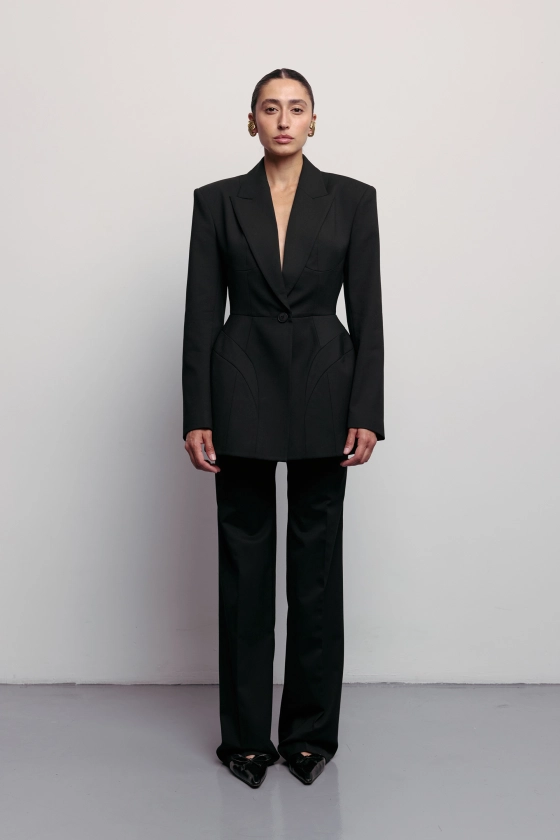 Noir cotton blazer - photo 5