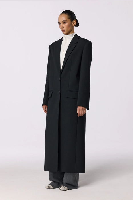Straight cut coat