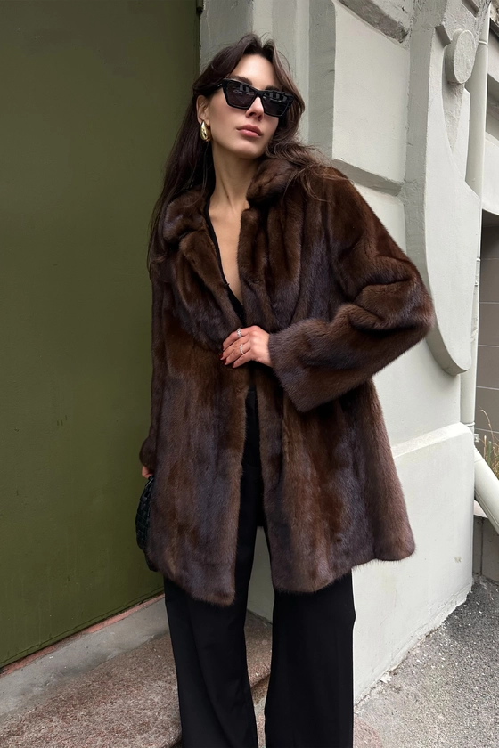 Вінтажна норкова шуба 