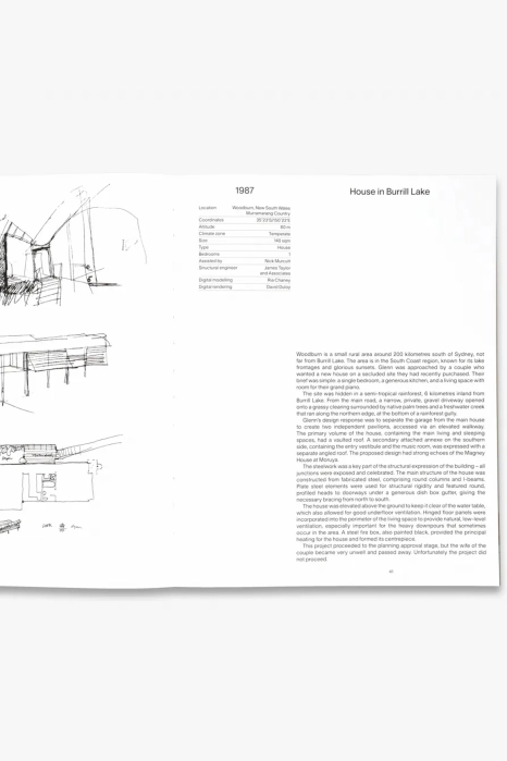 The book Glenn Murcutt: Unbuilt Works