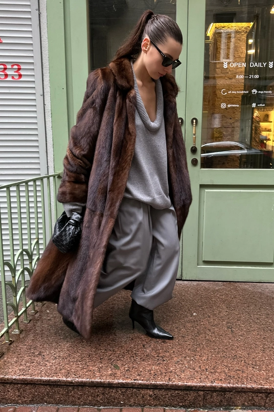 Вінтажна норкова шуба 