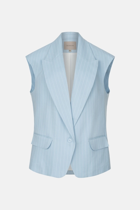 Linen oversized vest