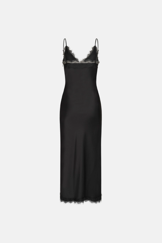 Maxi dress with lace - photo 2