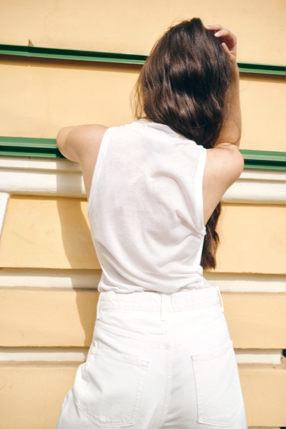 Майка напівпрозора, подовжена 