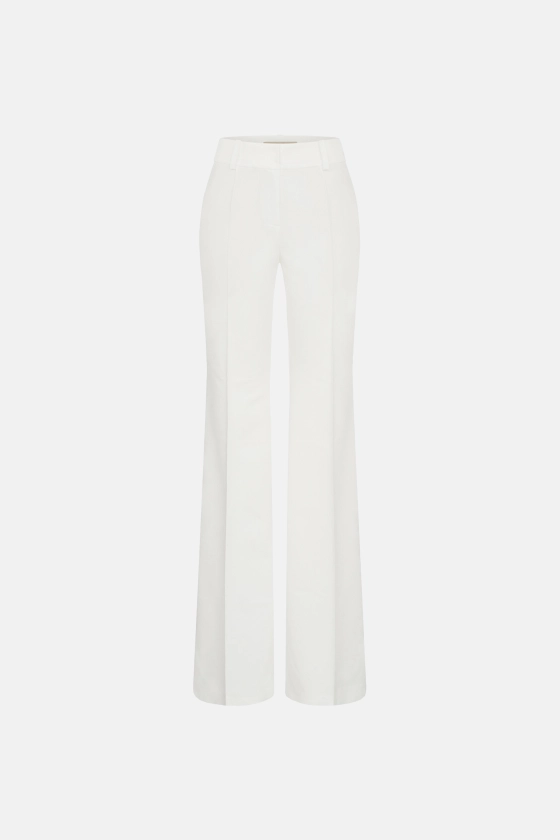 Bell bottom cotton trousers - photo 1